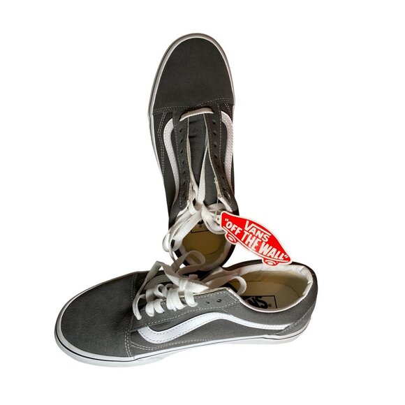 Vans Old Skool Grey & White Unisex Skate Shoes Size NWT M 7/ W 8.5 Tennis Shoe - Picture 3 of 9